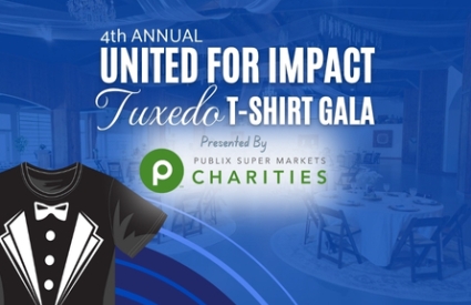 Blue graphic with tuxedo t-shirt