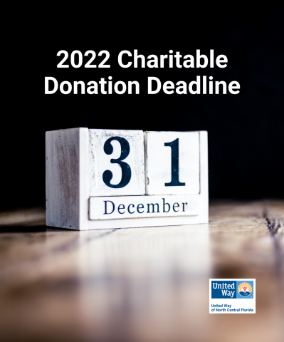 2022 Charitable Donation Deadline